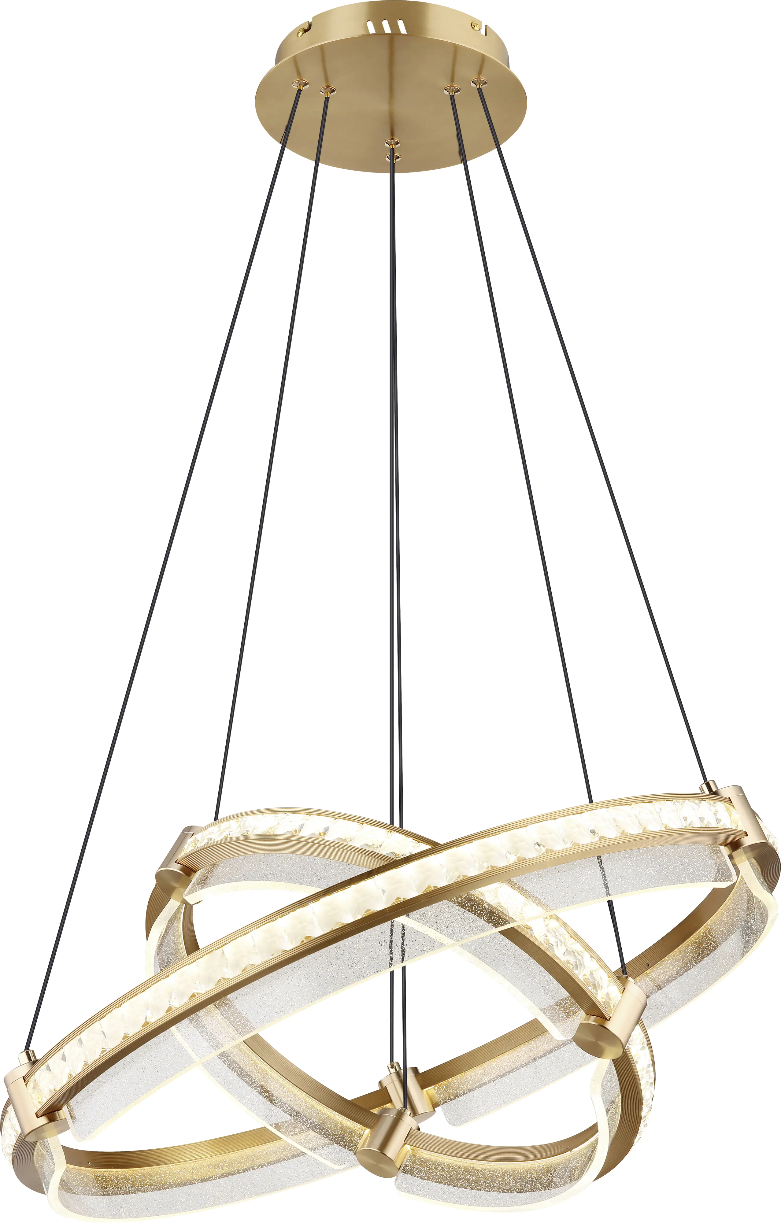 Globo Hängeleuchte Blondie Ø60 cm gold warmweiß-kaltweiß