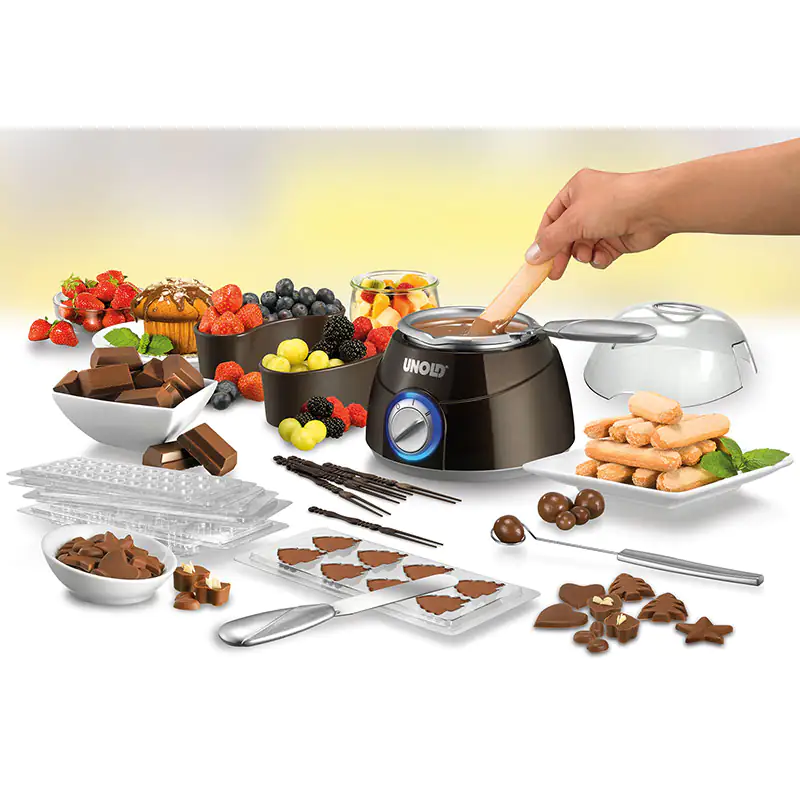 Unold Chocolatier 48667 Schokofondue 250 ml mit Zubehör