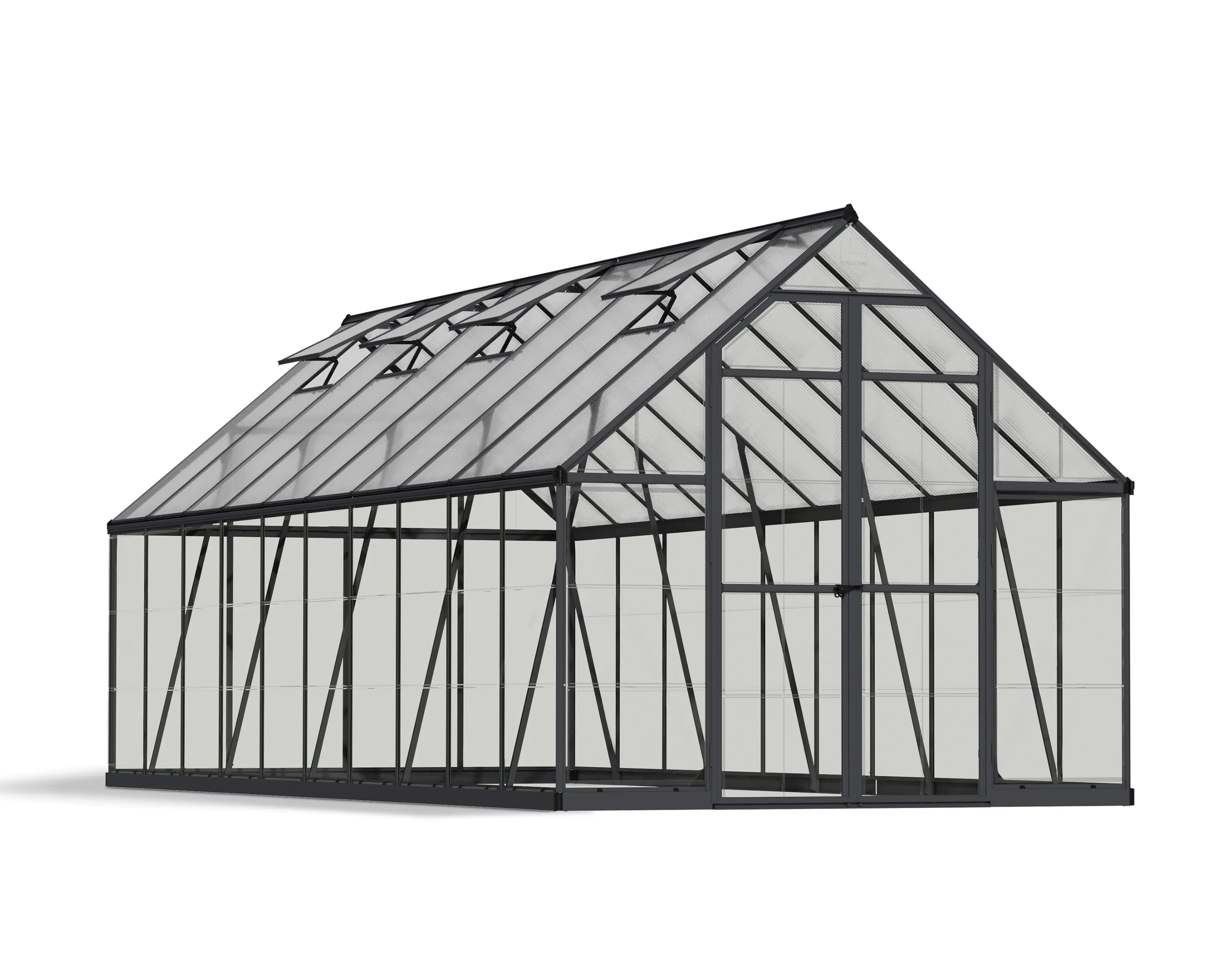 Canopia Gewächshaus Balance Alu grau 607 x 244 cm