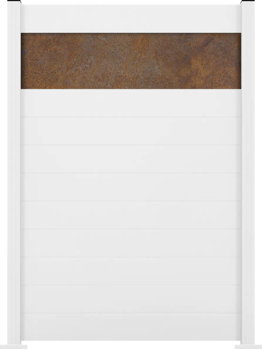 Ambiente Alu-Zaun Grundset Paneel 150 weiß 187 x 124,2 cm  
