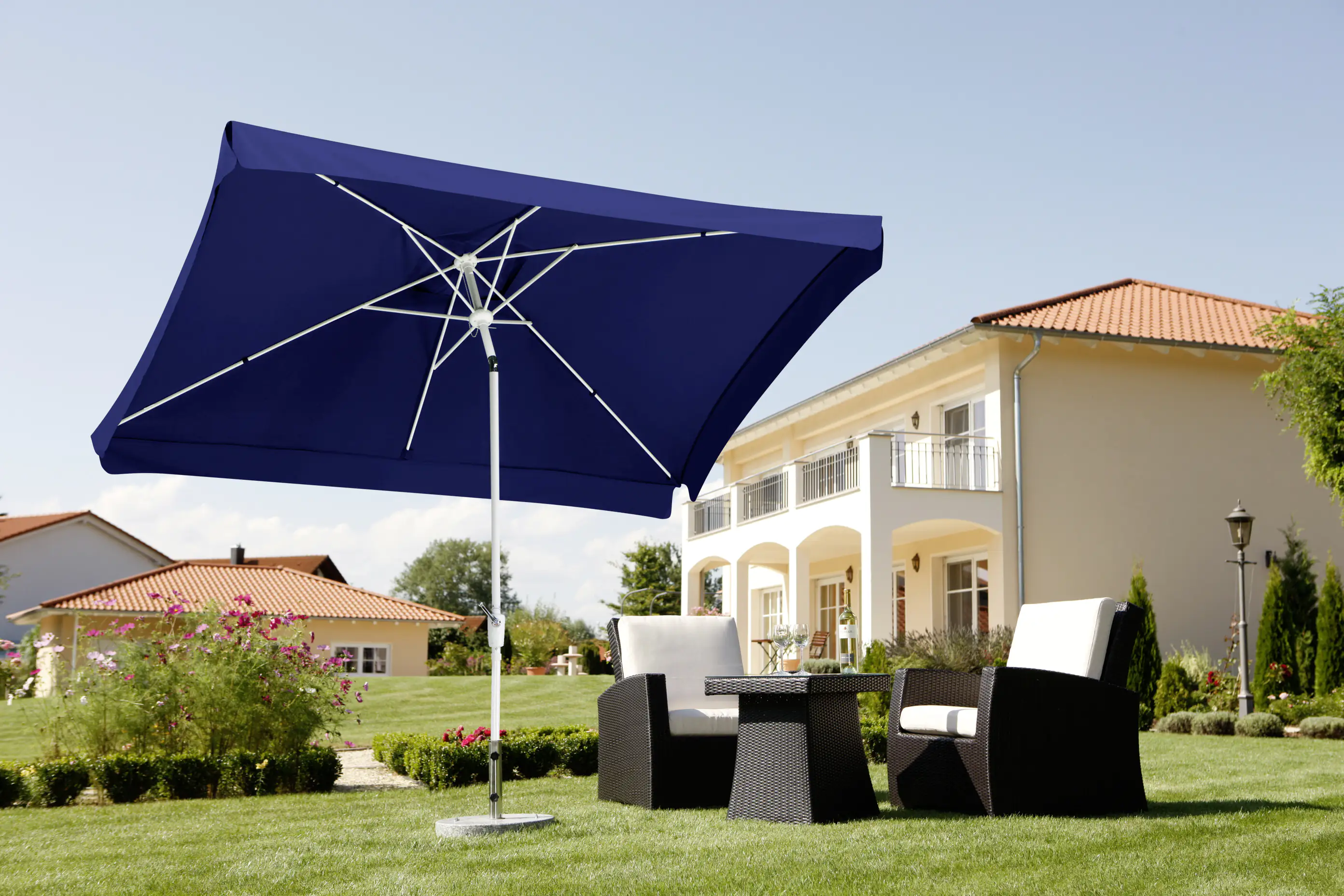 Schneider Sonnenschirm Oslo blau 300 x 200 cm