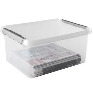 Sunware Aufbewahrungsbox Comfort-Line mit Deckel 40 x 30 cm 15 L transparent 3er Set
