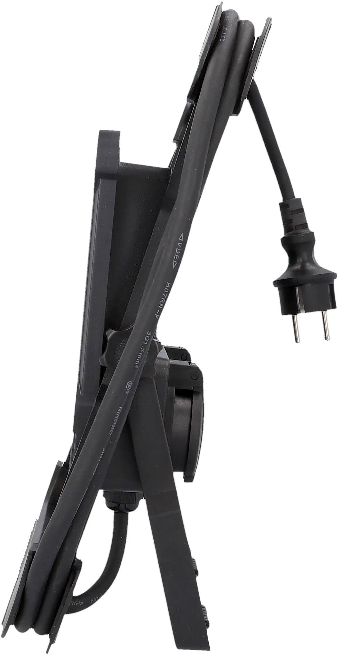 Unitec LED Arbeitsstrahler mit 2 Steckdosen 50 Watt, 4000 lm, 1,7m, tragbar
