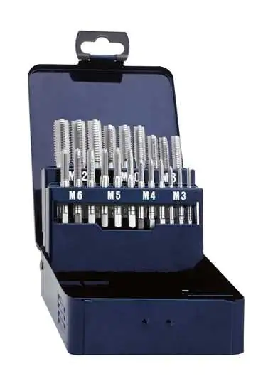 Exact Gewindebohrer-Set M3-M12 in Stahlblech-Kassette Eventus