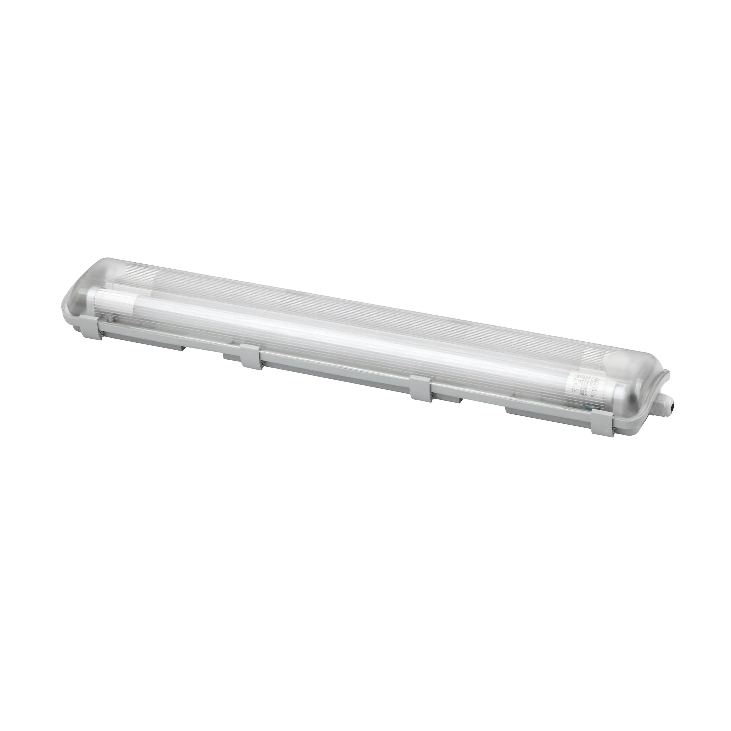 Light & More LED Feuchtraumleuchte 2-flammig 127 cm T8 18 W grau