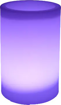 Smartwares LED Solarleuchte Blumentopf OSL_60085 weiß 30 cm RGBW