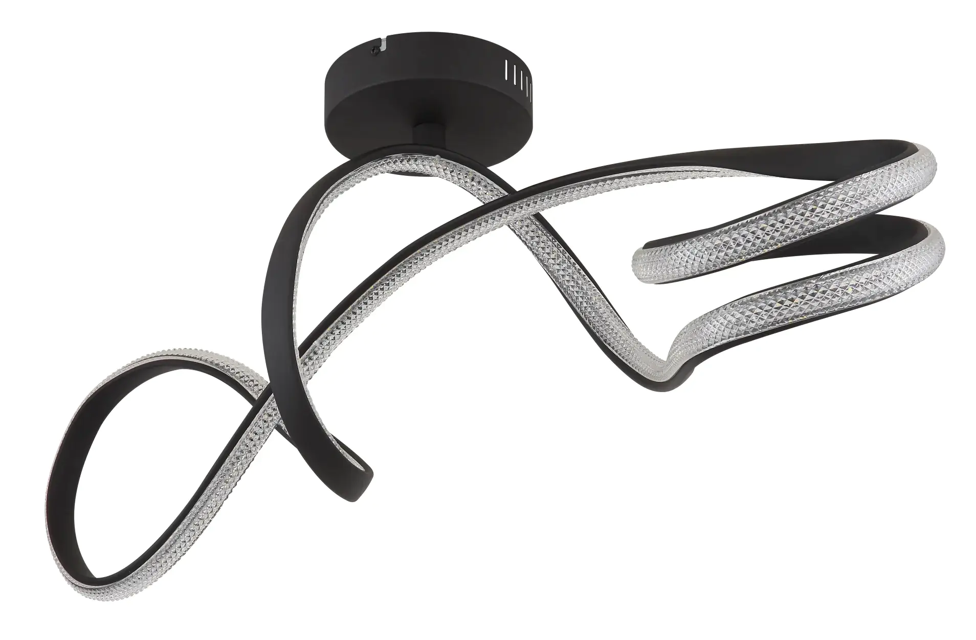 Globo LED Deckenleuchte Swirl schwarz