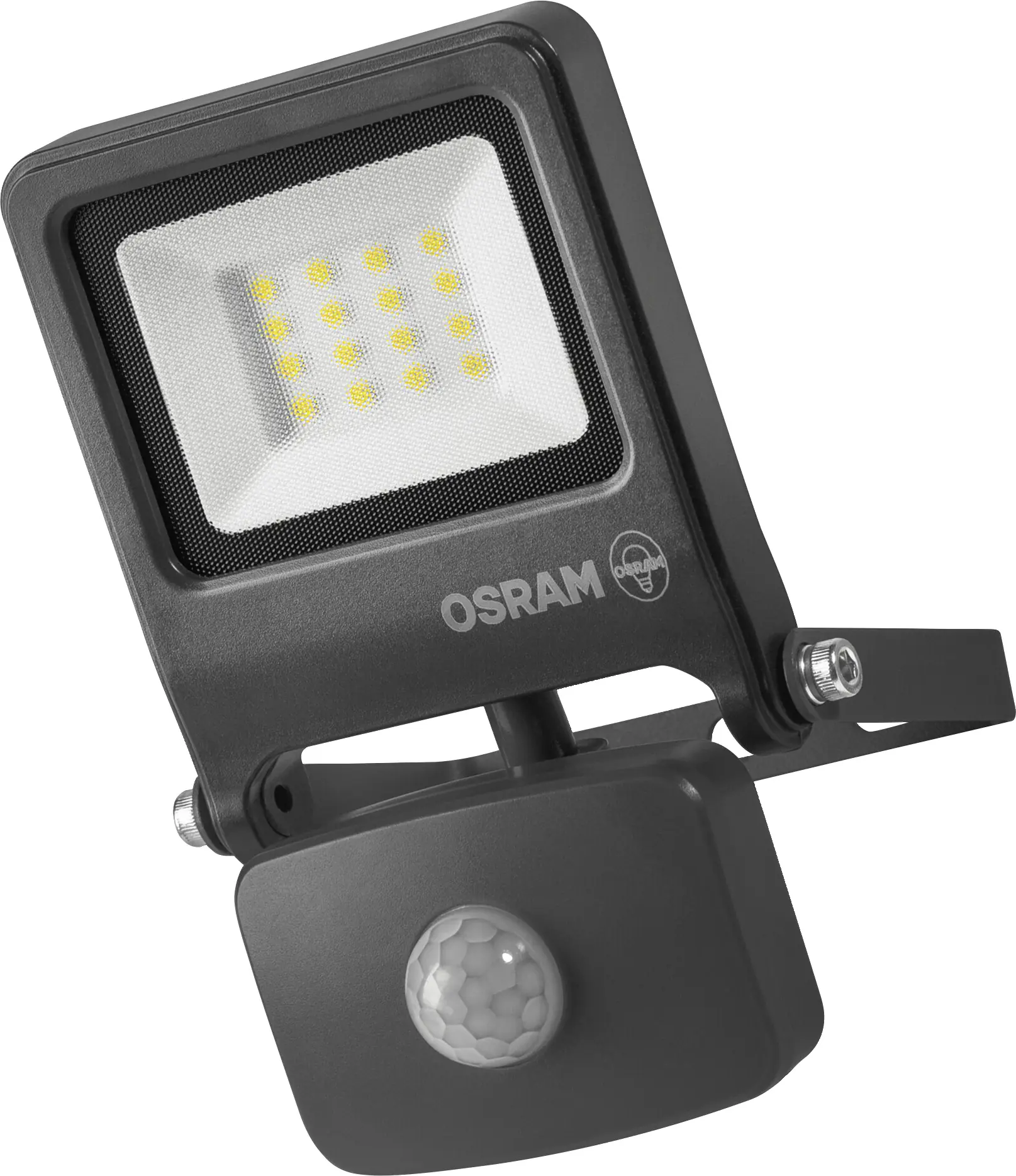 Osram Außenleuchte Endura Flood Bewegungsmelder 10W PCR dunkelgrau warmweiß