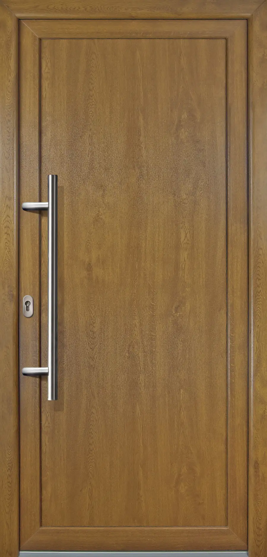 Meeth Haustür Signum PVC Exclusiv PVC Modell 01 88 x 200 cm, DIN links, Golden Oak