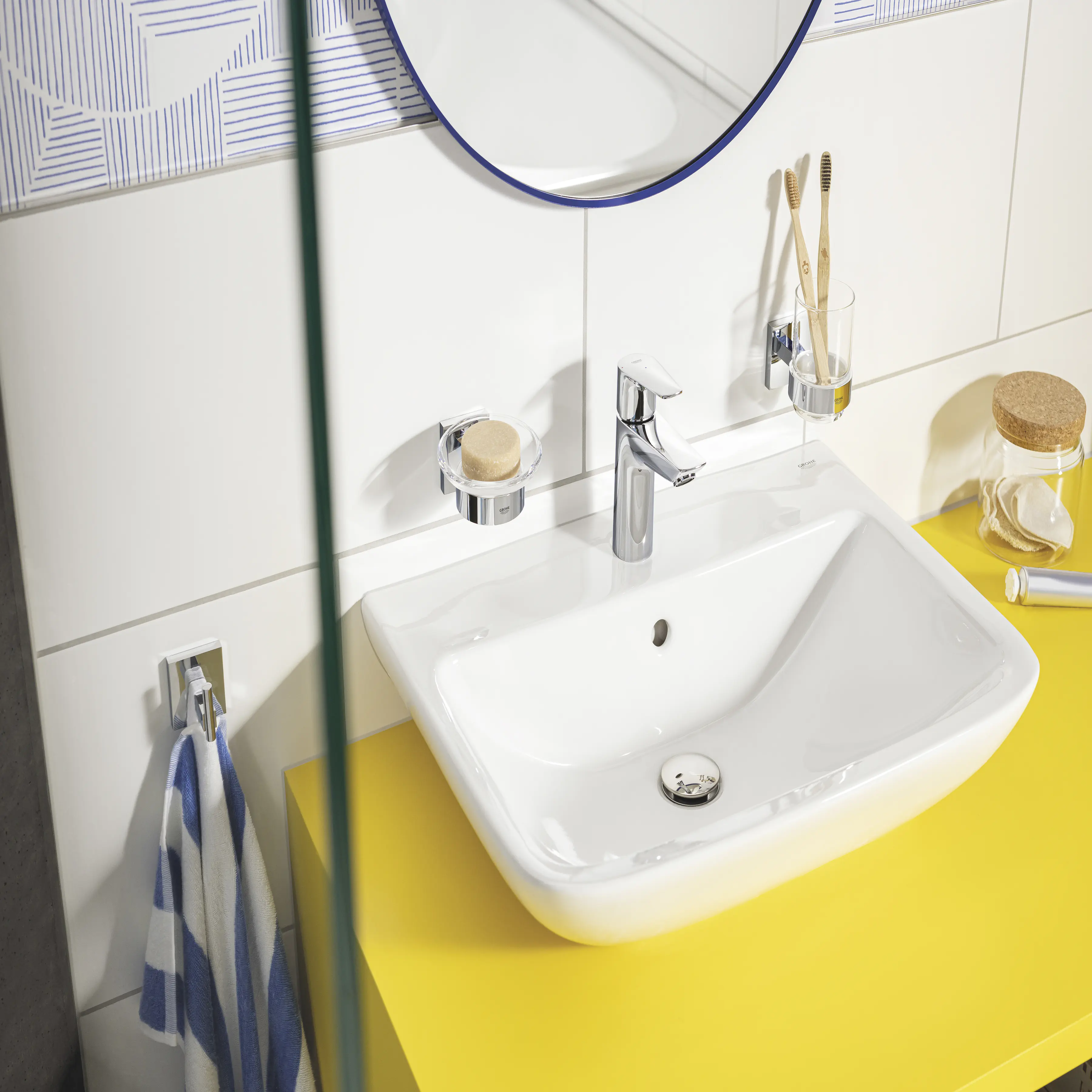 Grohe Start Cube Bademantelhaken chrom klebbar