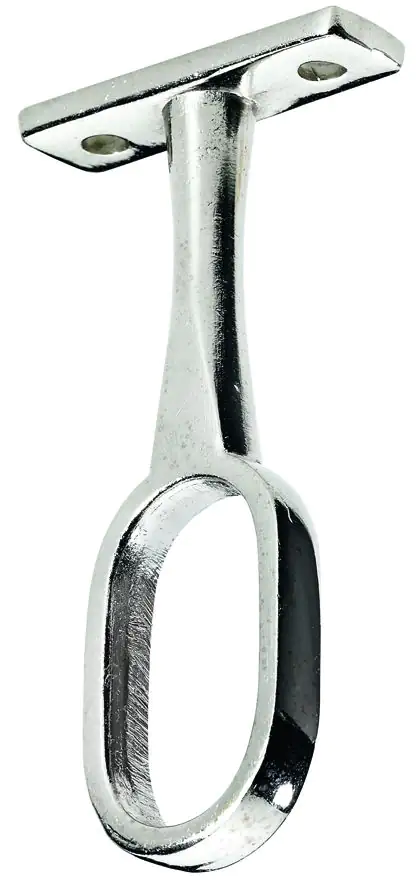 Hettich Schrankrohrmittelträger für ovale Rohre Ø 15 / 30 mm, vernickelt