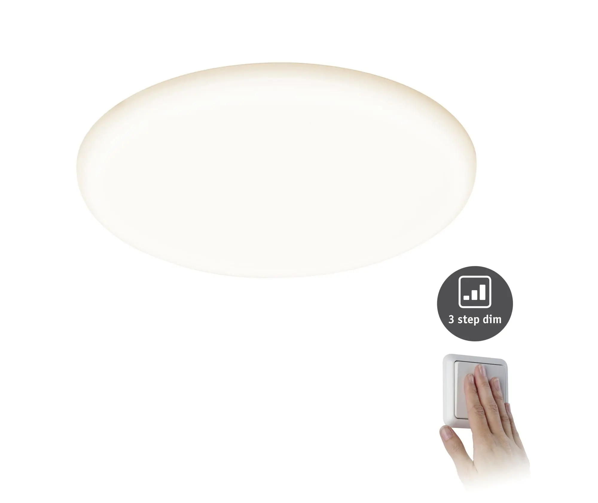 Paulmann Einbauleuchte LED Veluna Varifit 3-Stufen dimmbar Ø 21,5 cm 21 W