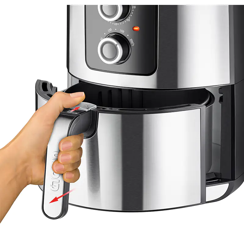 Unold Heißluftfritteuse XL 5 L 1400 W edelstahl 