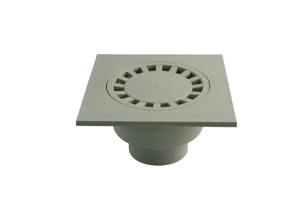 Marley Hof-Ablauf DN 75 Abgang senkrecht, Rost 20 x 20 cm