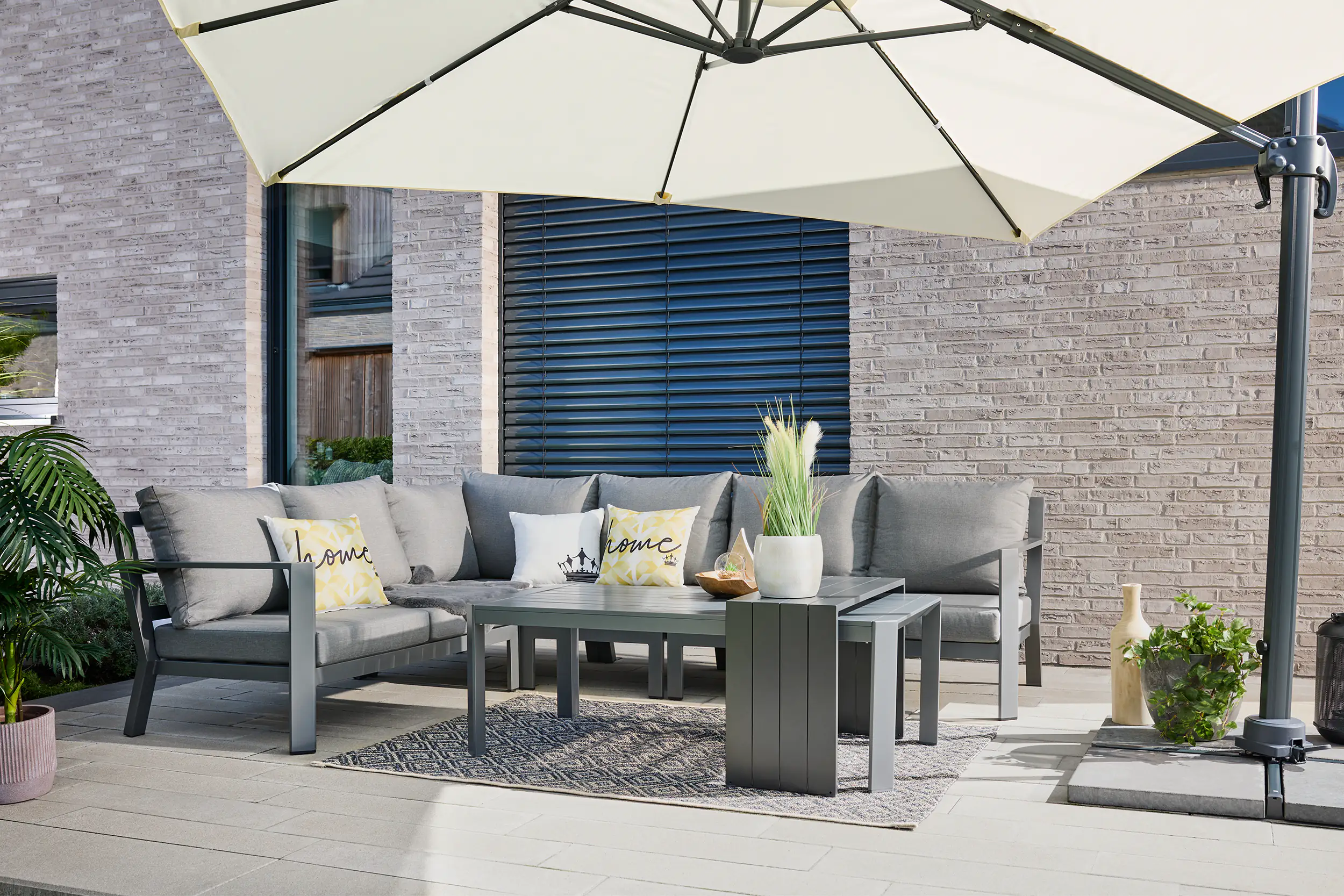 Primaster Gartenmöbel-Set Elbasan Aluminium