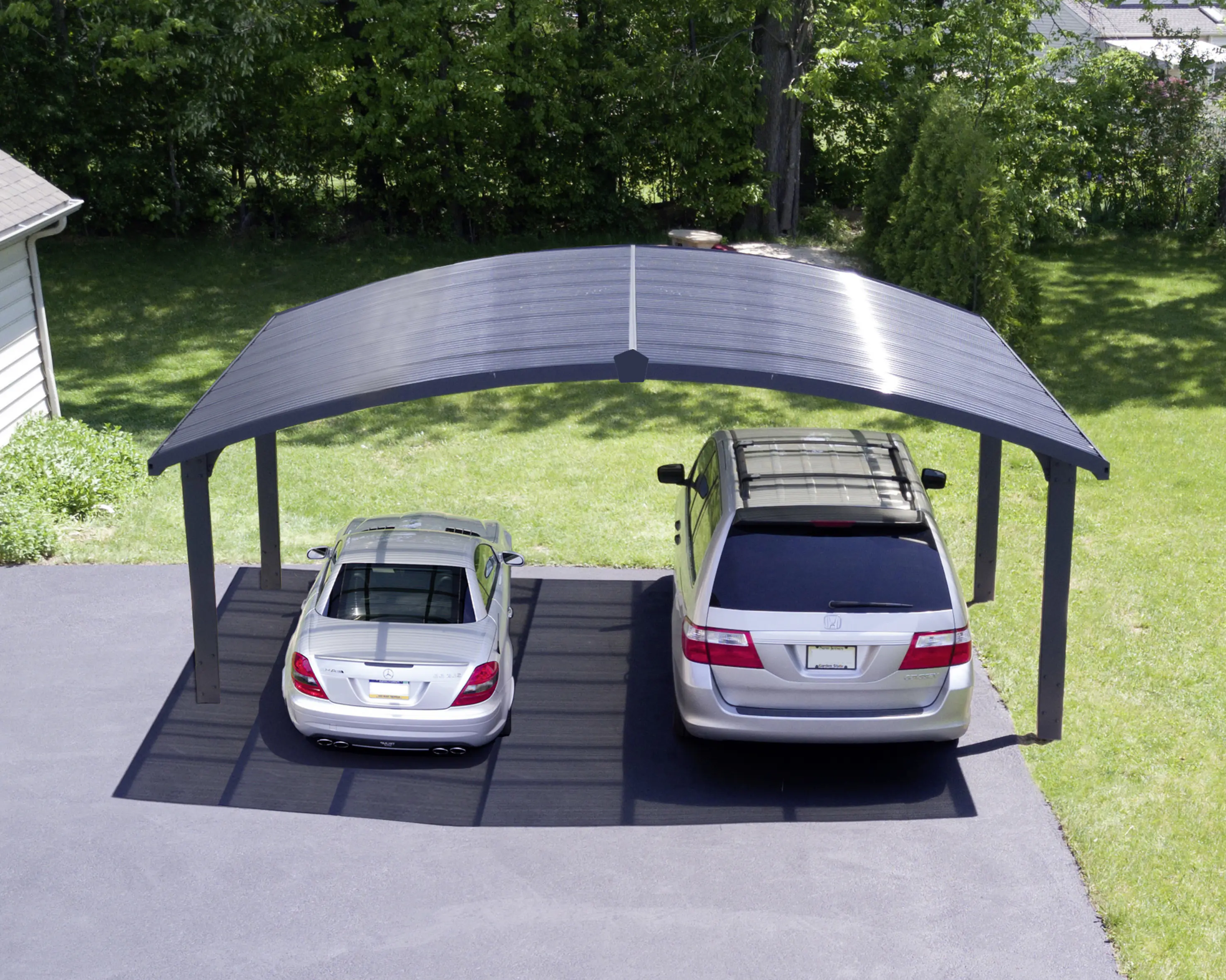Canopia Doppel Carport Arizona Breeze  495 x 578 cm anthrazit
