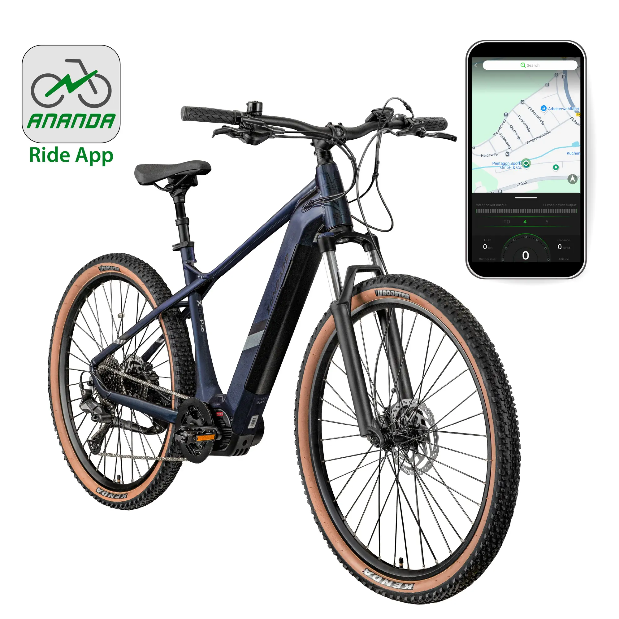 Zündapp E-Bike MTB X900 Pro 29 Zoll 10-Gang 733 Wh arctic fire schwarz