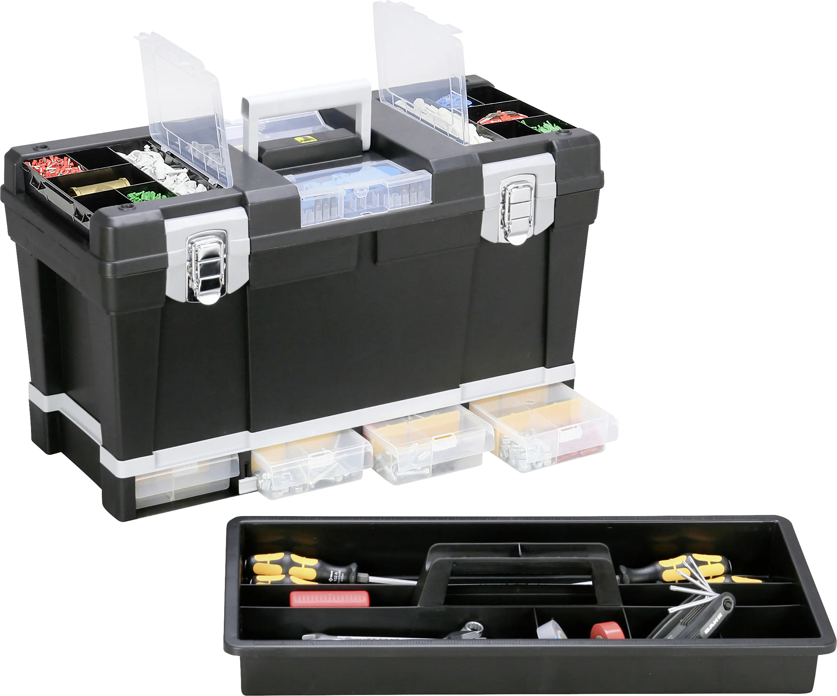 Allit Werkzeugkoffer mit Kleinteilesortierung McPlus Depot S 23