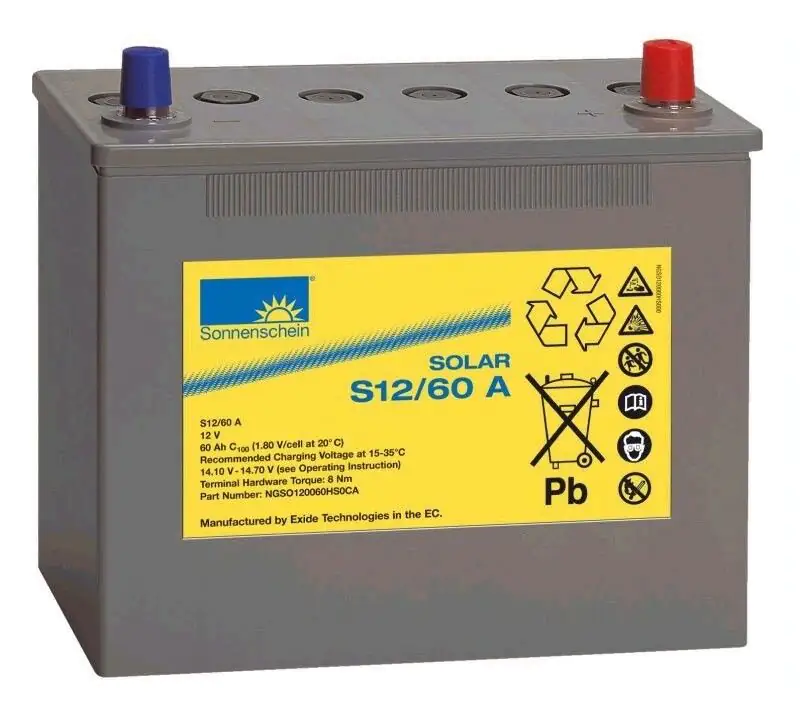Sunset Solar-Gelbatterie 60 Ah, 12 Volt