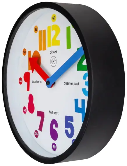 Nextime Lern-Wanduhr Sophia Ø 26 cm