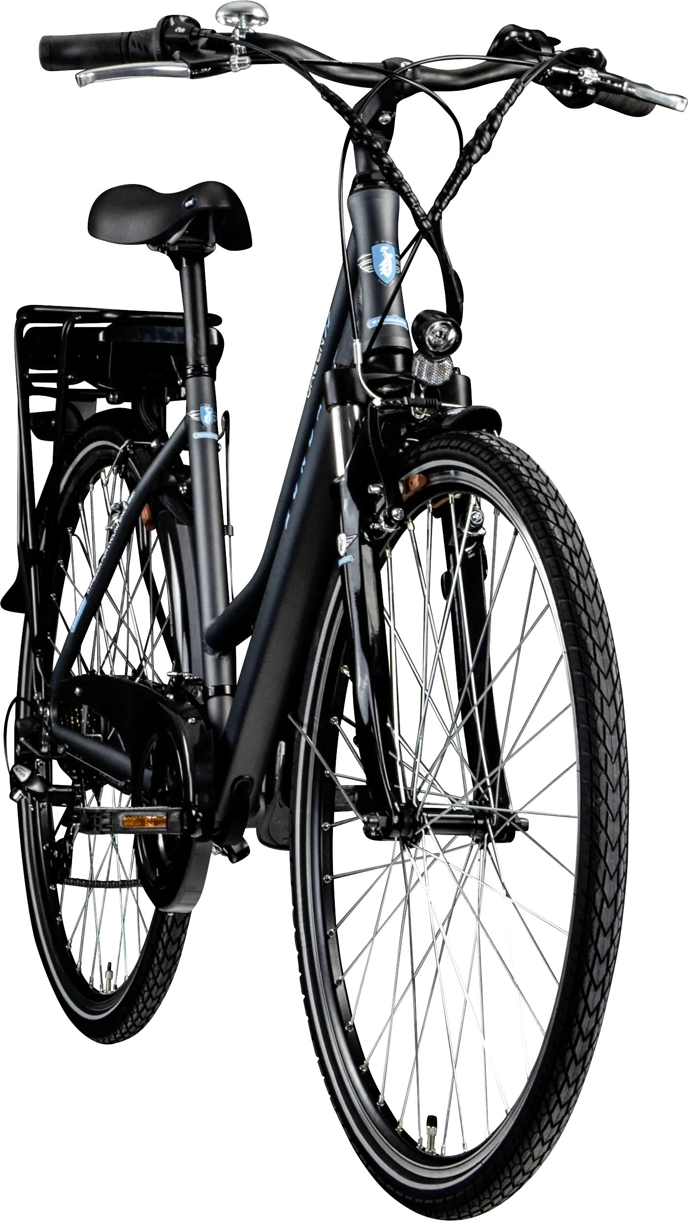 Zündapp E-Bike Trekking Green Damen 7.7 28 Zoll 21-Gang 536 Wh grau blau