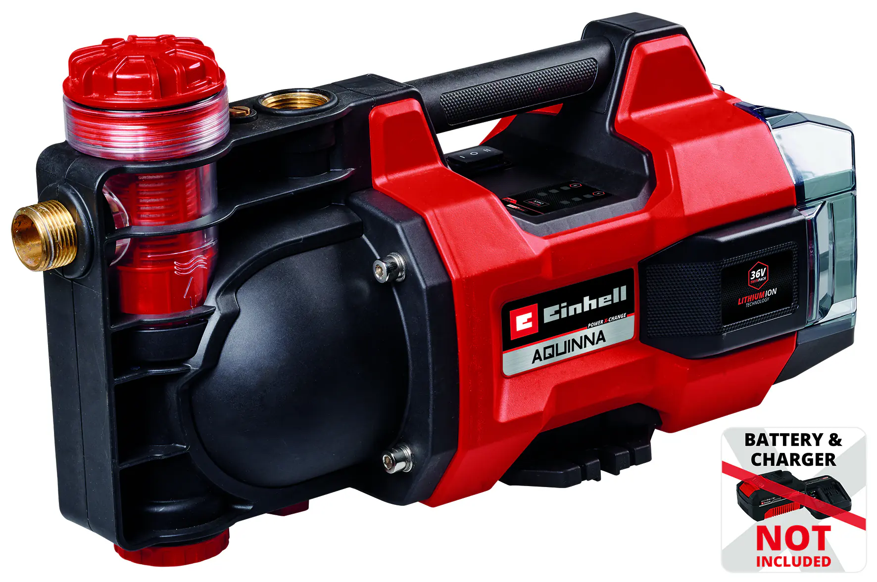 Einhell Akku-Gartenpumpe AQUINNA 36/38 F LED 3.800 l/h