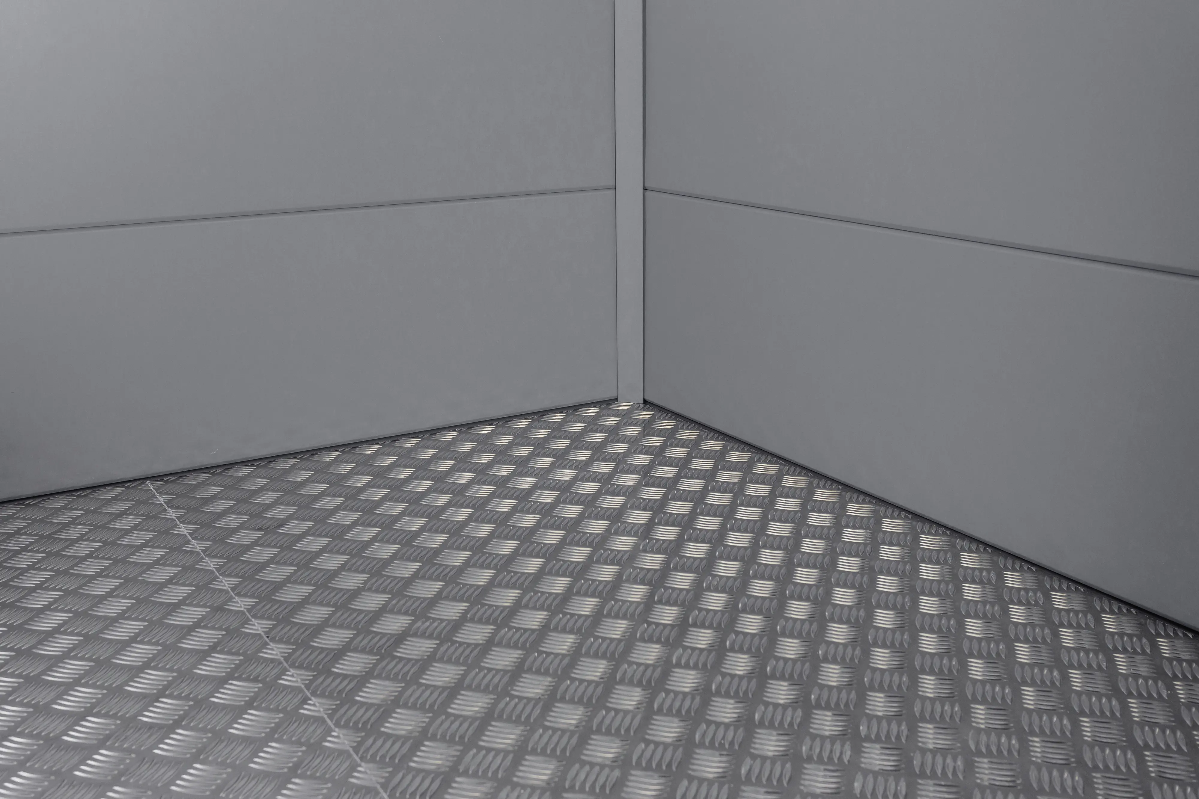 Telluria Fußboden Duo 3336+ für Gerätehaus aluminium