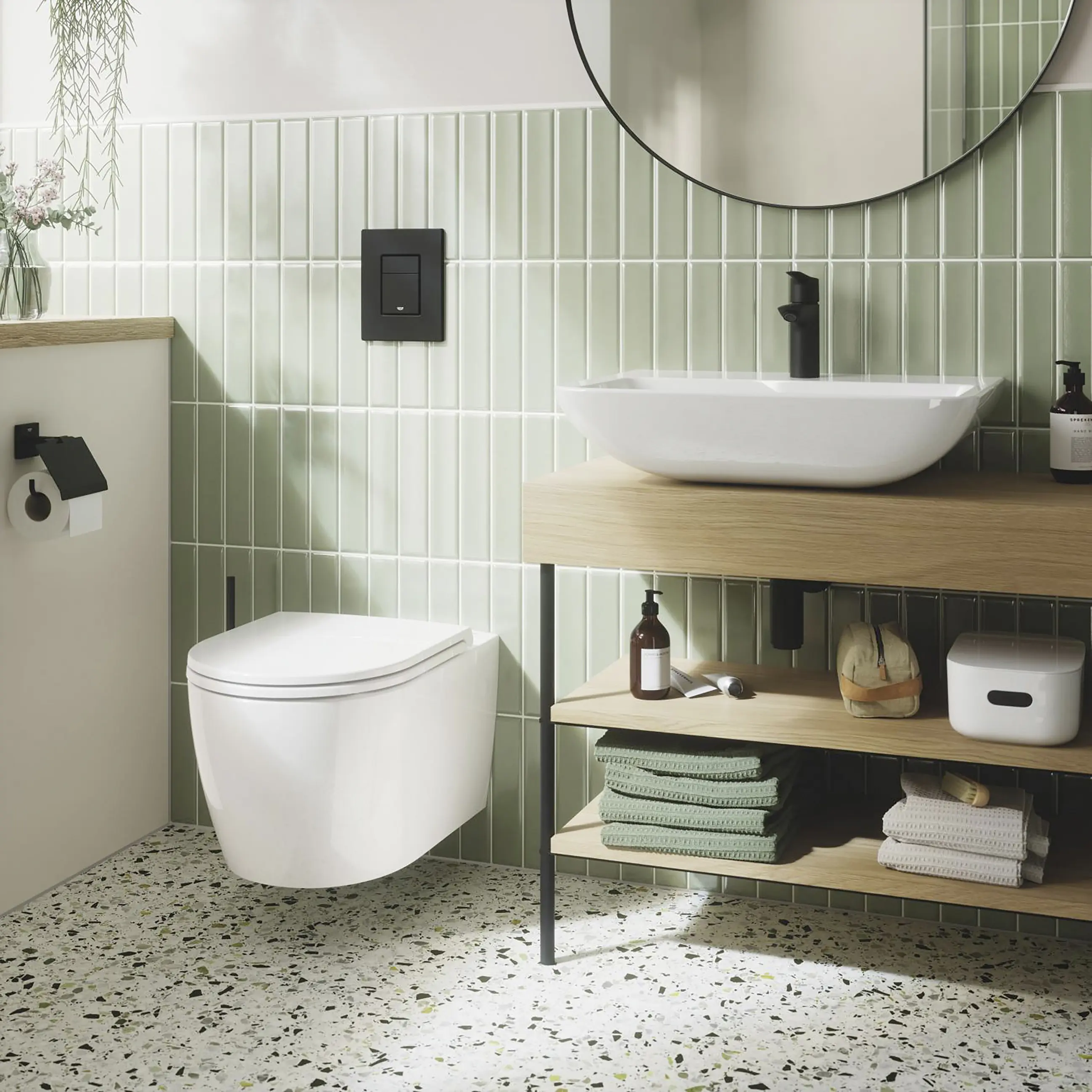 Grohe Wand WC spülrandlos Start Round Tiefspüler alpinweiß inkl. WC-Sitz