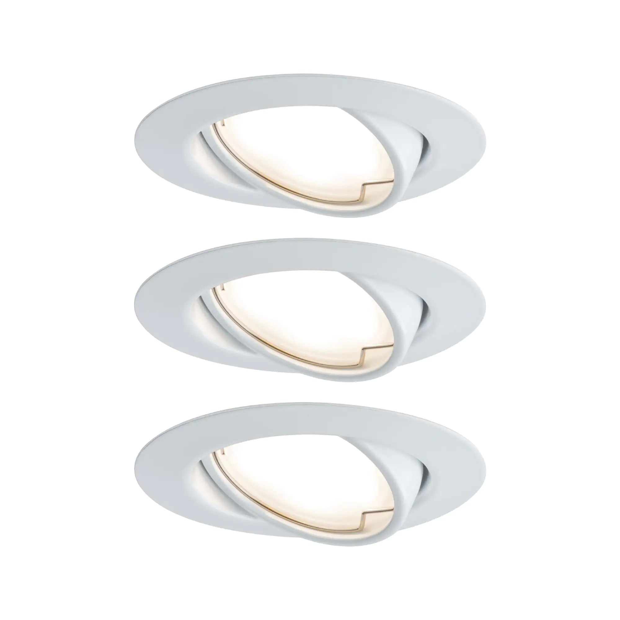 Paulmann LED Einbauleuchte Base Coin 3er Basisset weiß 9 cm schwenkbar