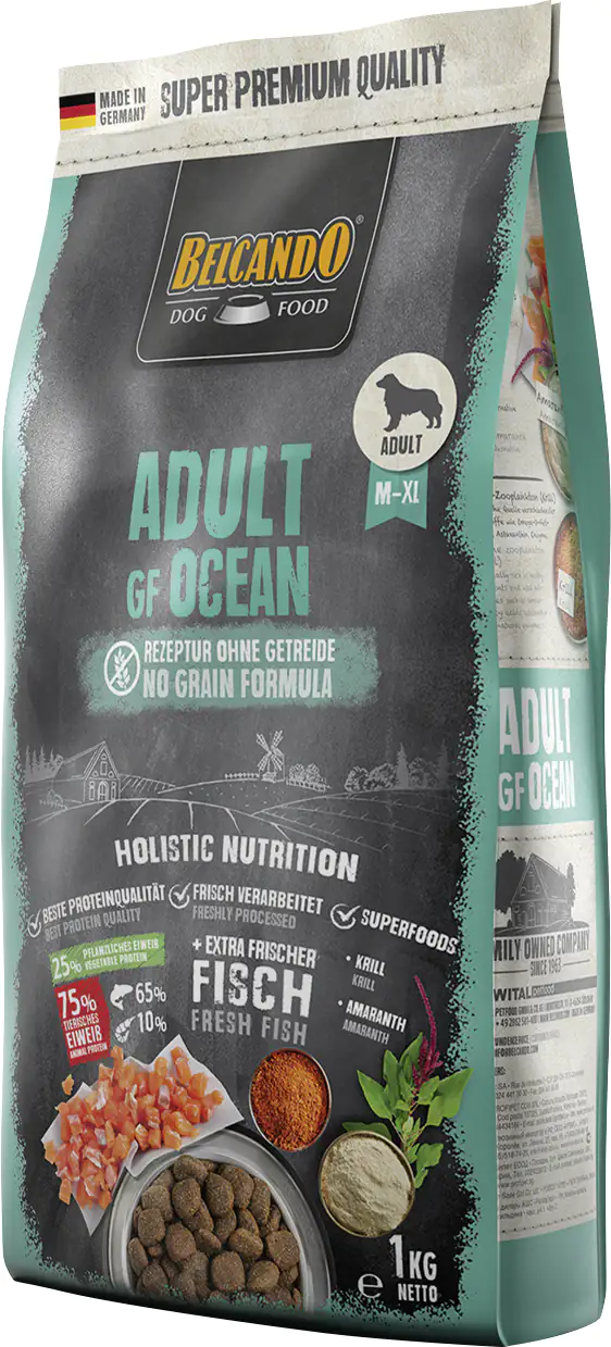 Belcando GF Ocean Hundetrockenfutter Adult 12,5 kg Lamm & Reis 
