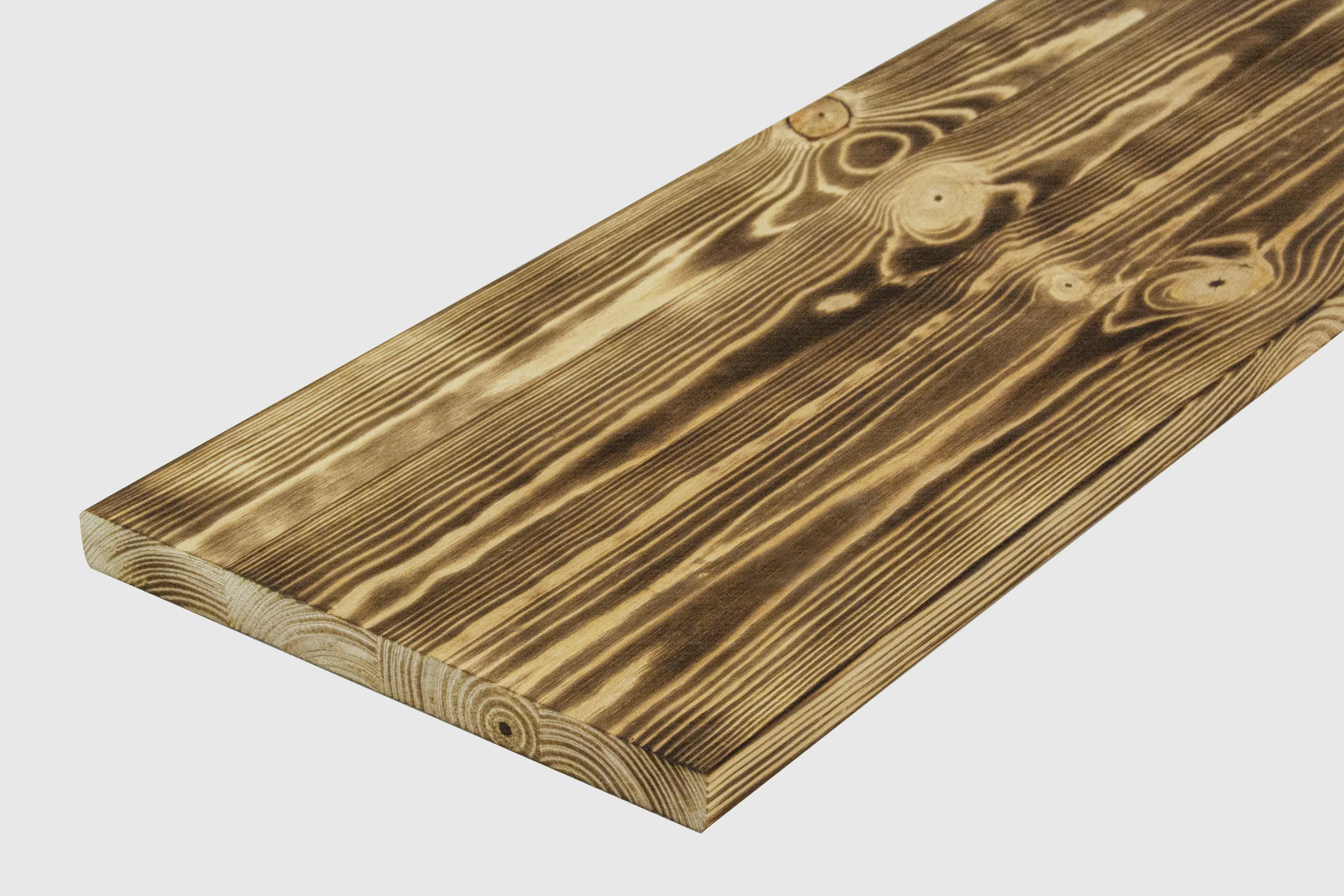 Rettenmeier Leimholzplatte Kiefer geflammt 120 x 30 x 1,8 cm