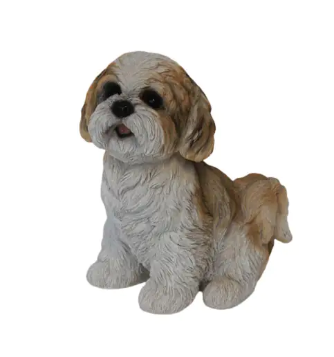 Dekofigur Shi Tzu Welpe sitzend 22 x 14,5 x 19,5 cm