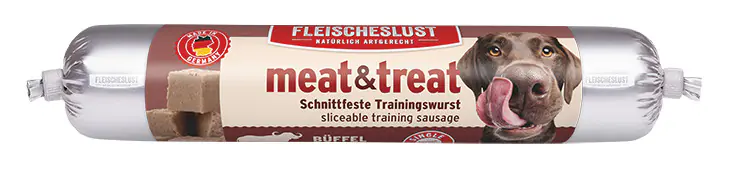 Fleischeslust meat&treat Hundesnack 80 g Büffel