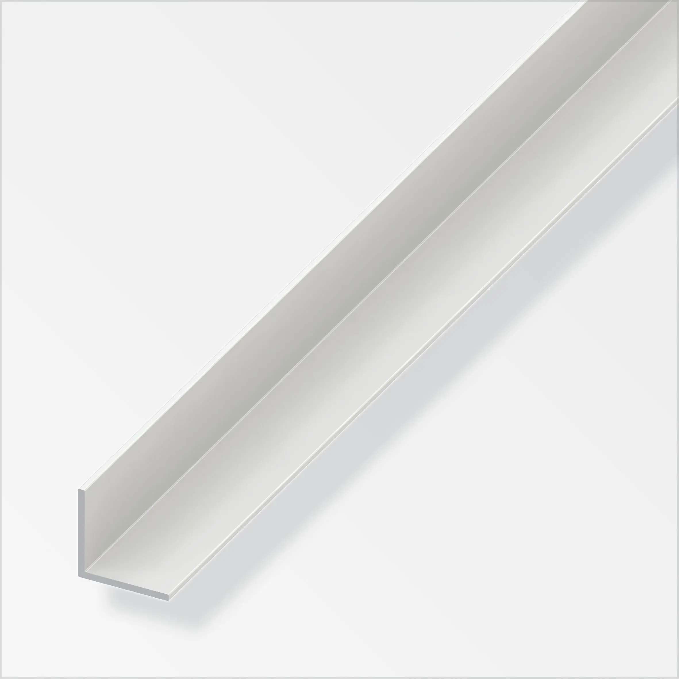 alfer Winkel Aluminium 2 m x 40 × 40 mm weiß