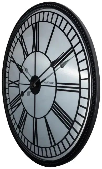 Nextime Wanduhr Cleopatra Ø 56 cm schwarz
