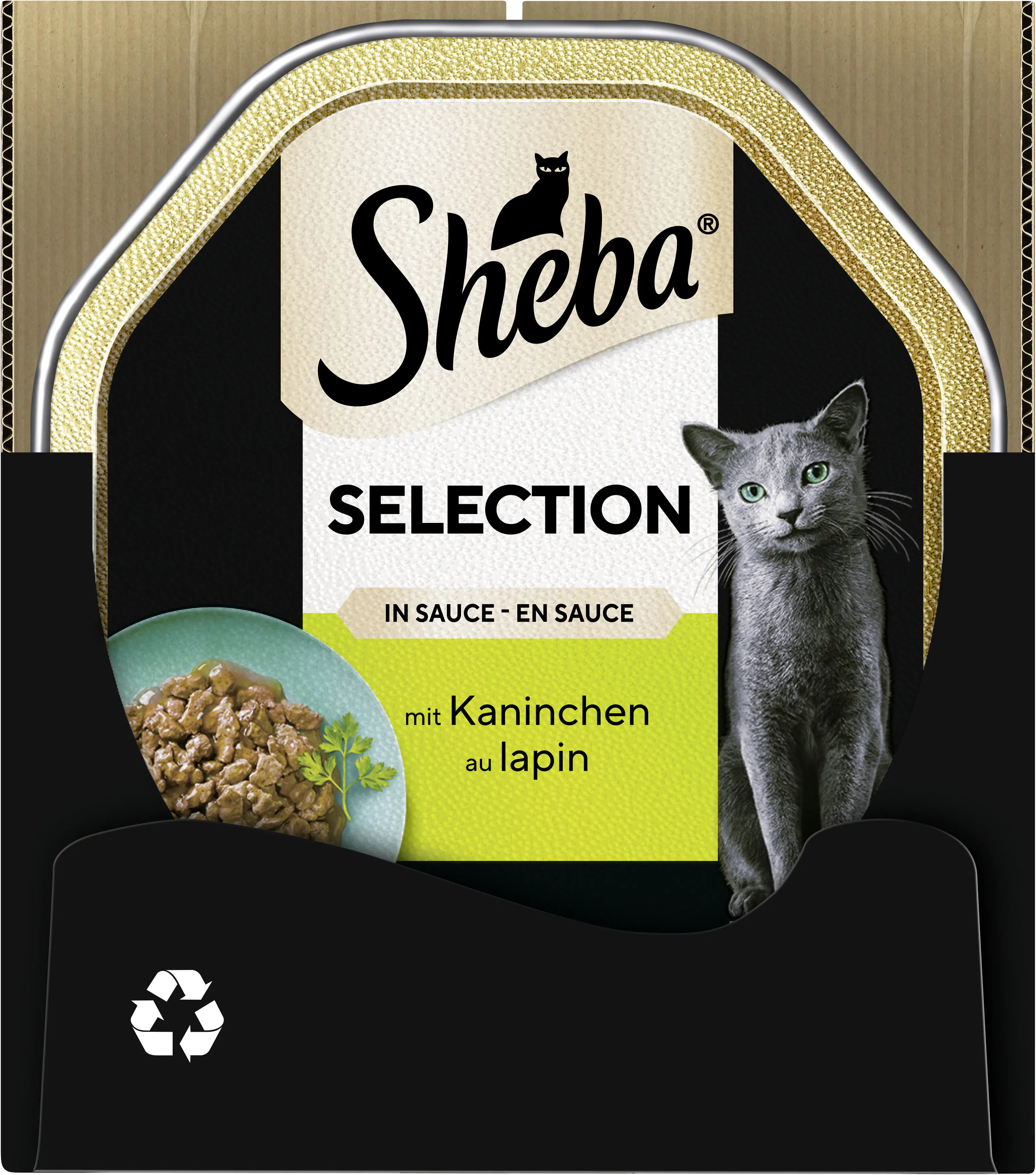 Sheba Selection in Sauce Katzennassfutter Adult 85 g Kaninchenhäppchen