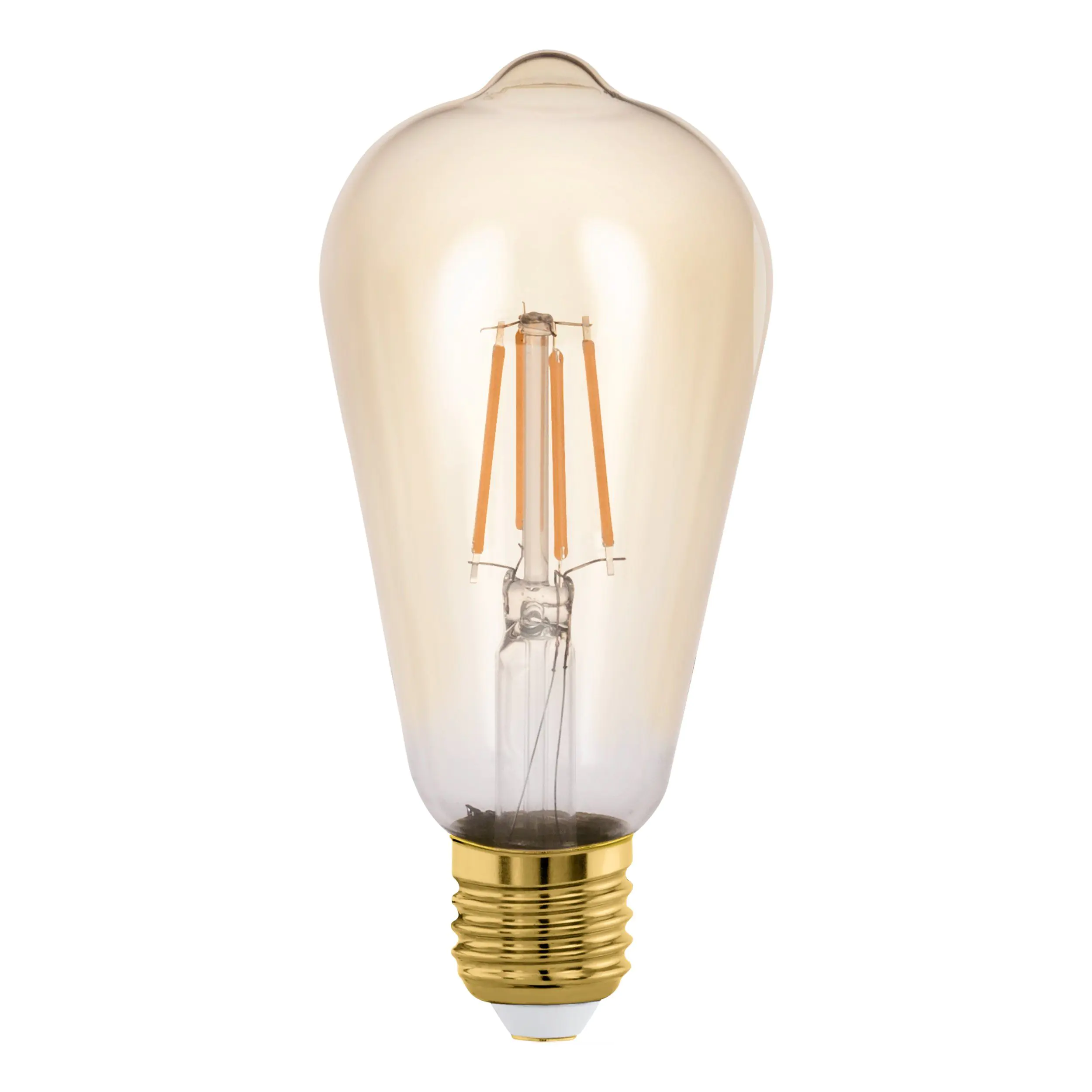 Eglo LED Leuchtmittel ST64 E27 Edisonform 4 W warmweiß amber