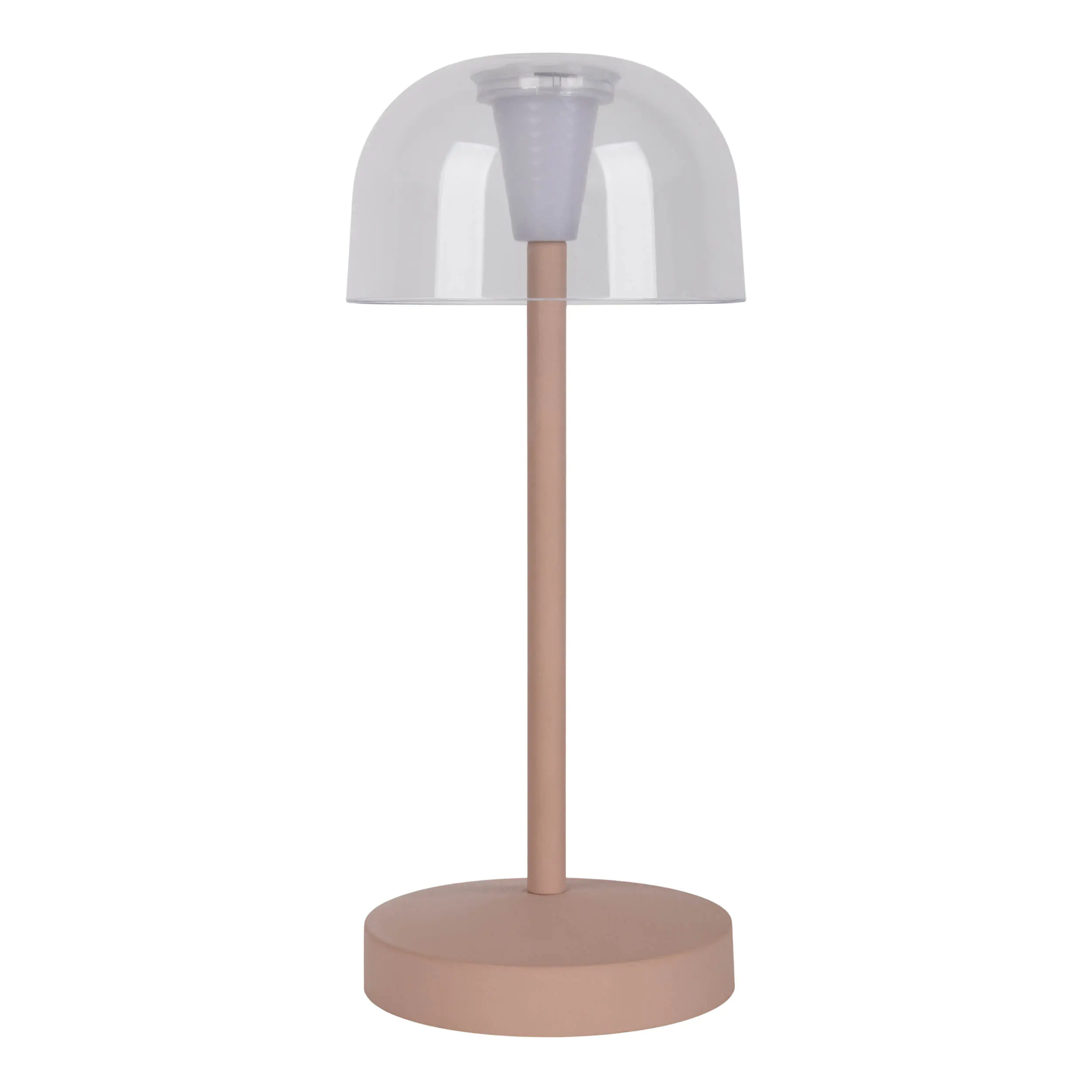 Light & More LED Akku-Tischleuchte Gomba beige dimmbar