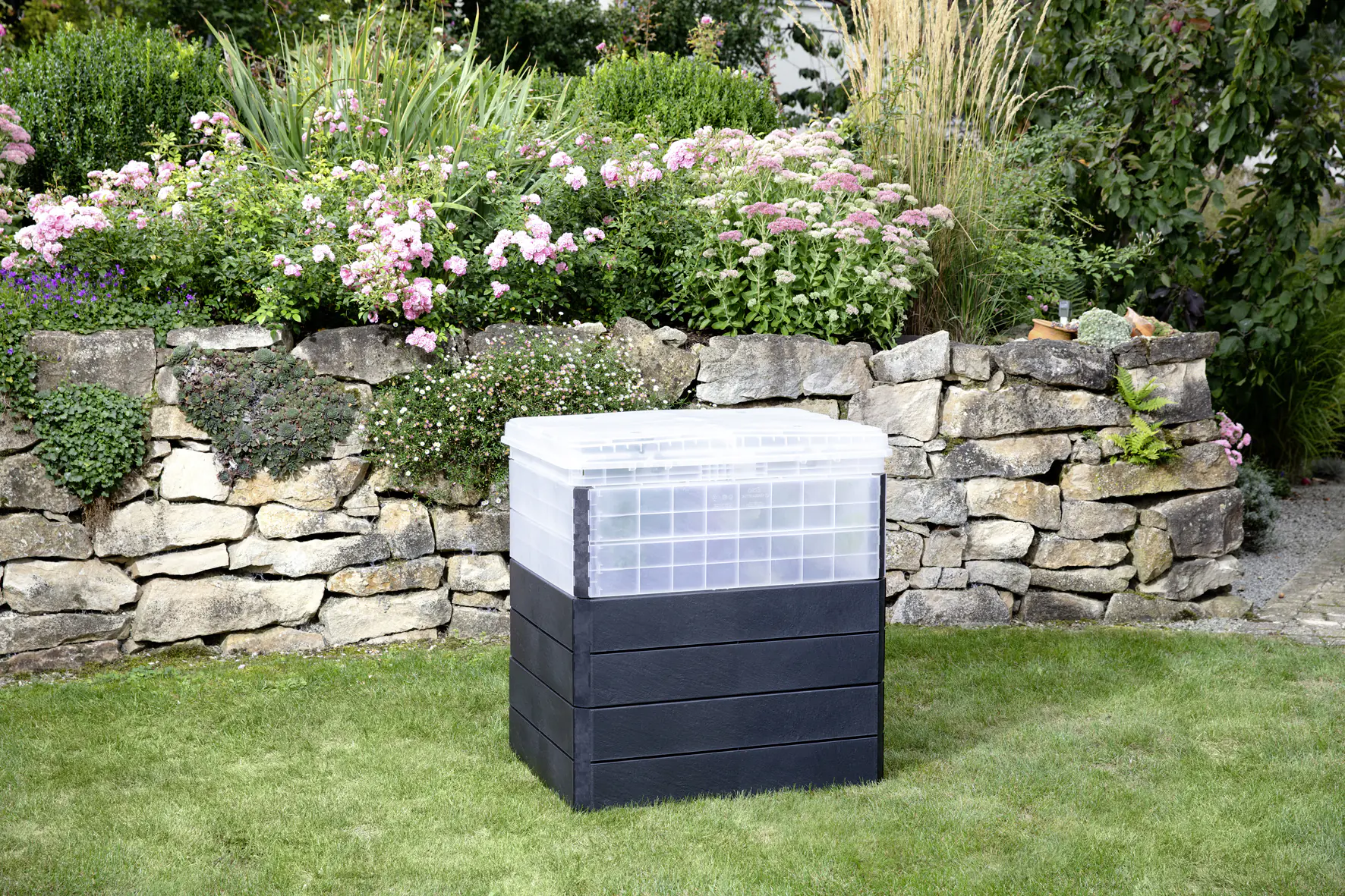Garantia Hochbeet Ergo Quadro TurboPlus M 85 80 x 60 x 85 cm Stone
