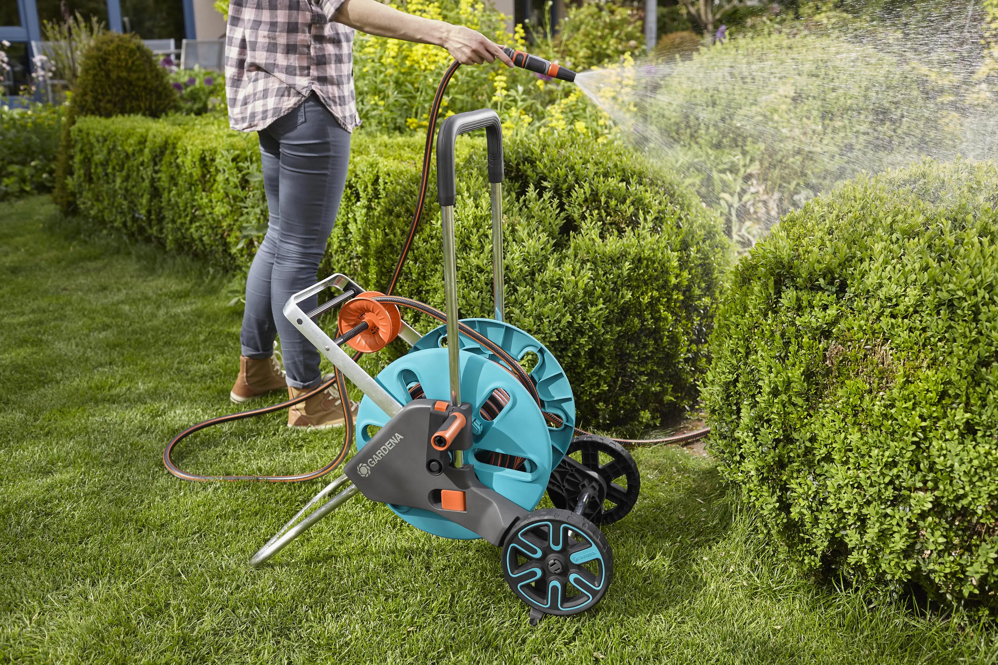 Gardena Schlauchwagen CleverRoll M Easy Set inkl. 20 m Schlauch