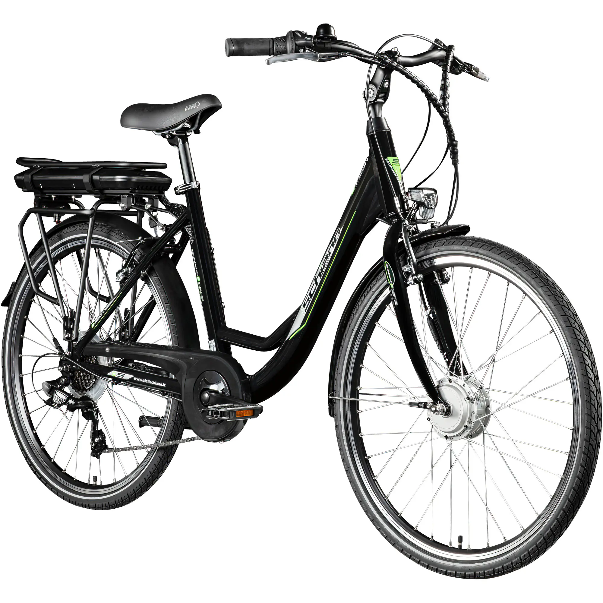 Schiano E-Bike City MOON 26 Zoll 7-Gang 468 Wh schwarz