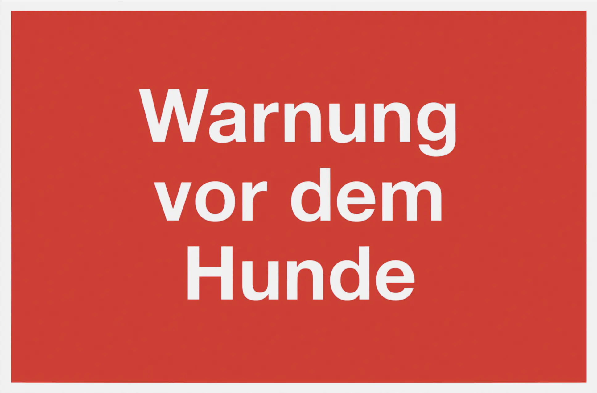 Metafranc Hinweisschild Warnung vor dem Hunde 200 x 300 mm