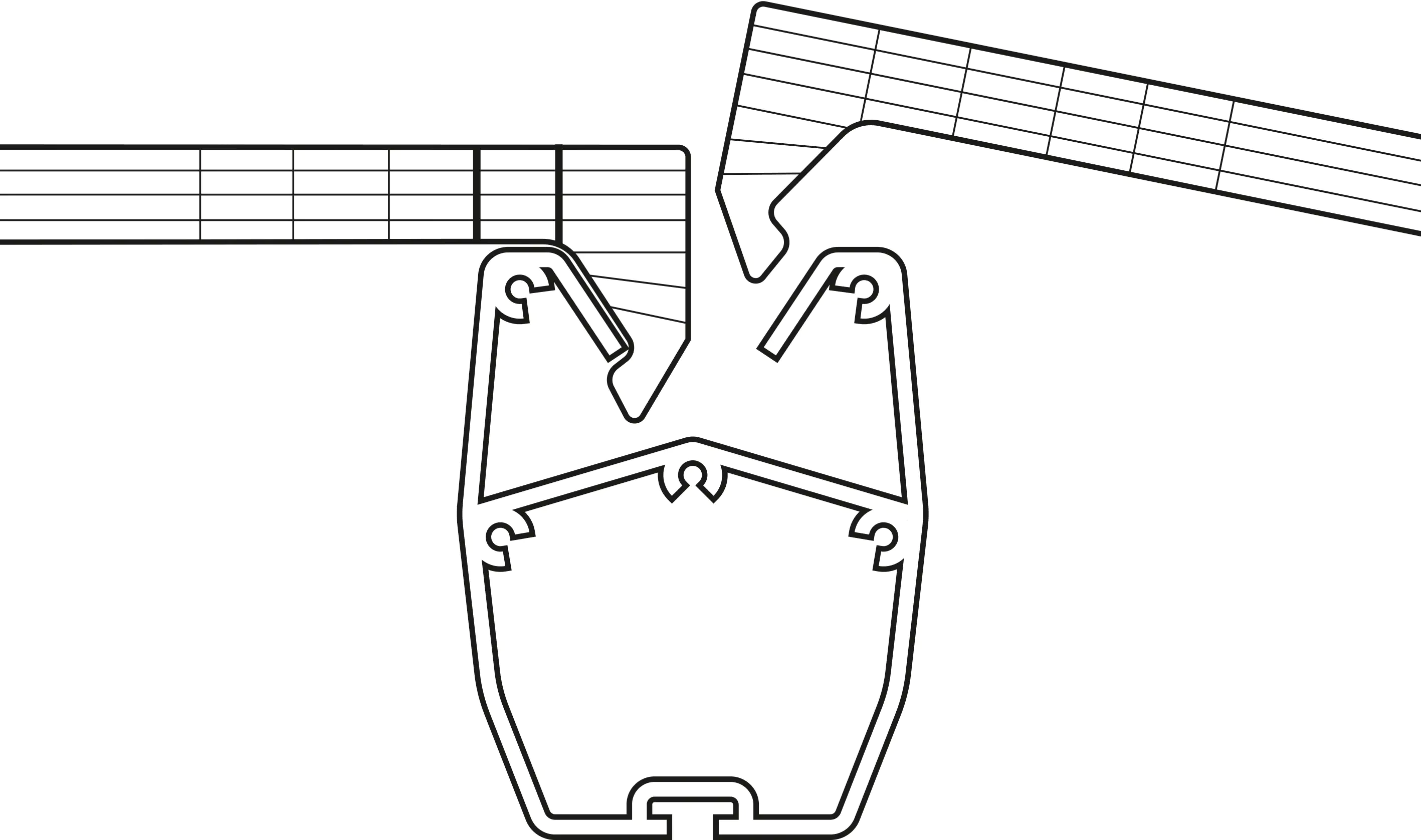 Gutta Terrassenüberdachung Basic 546x306cm weiß