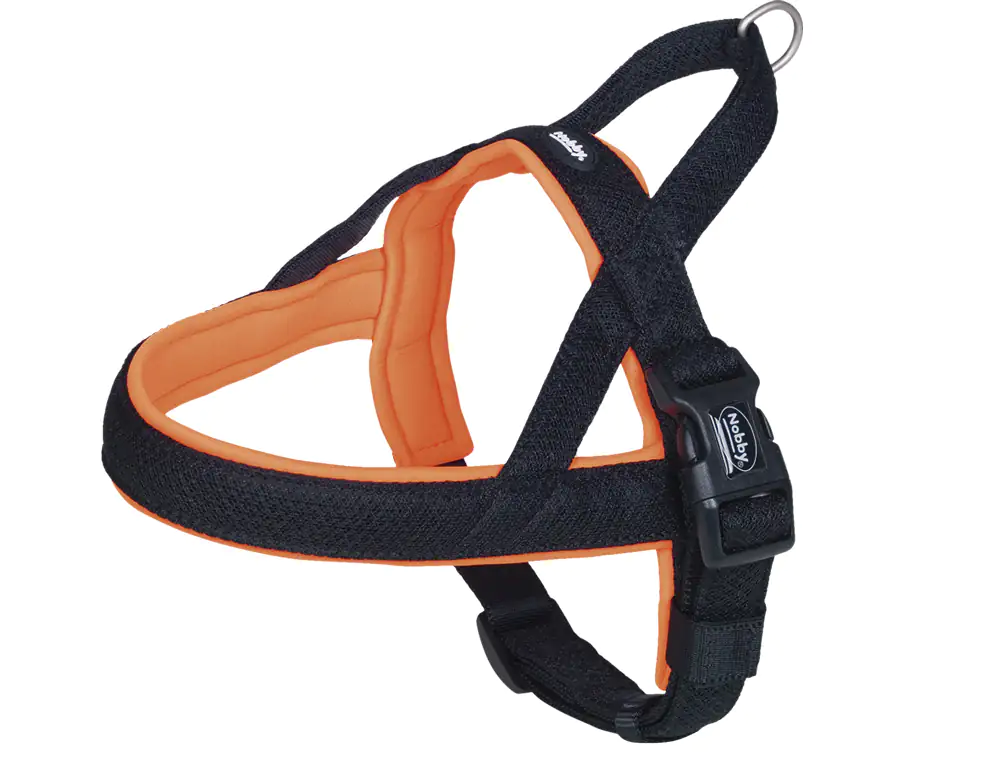 Nobby Norweger-Hundegeschirr Mesh Preno neonorange