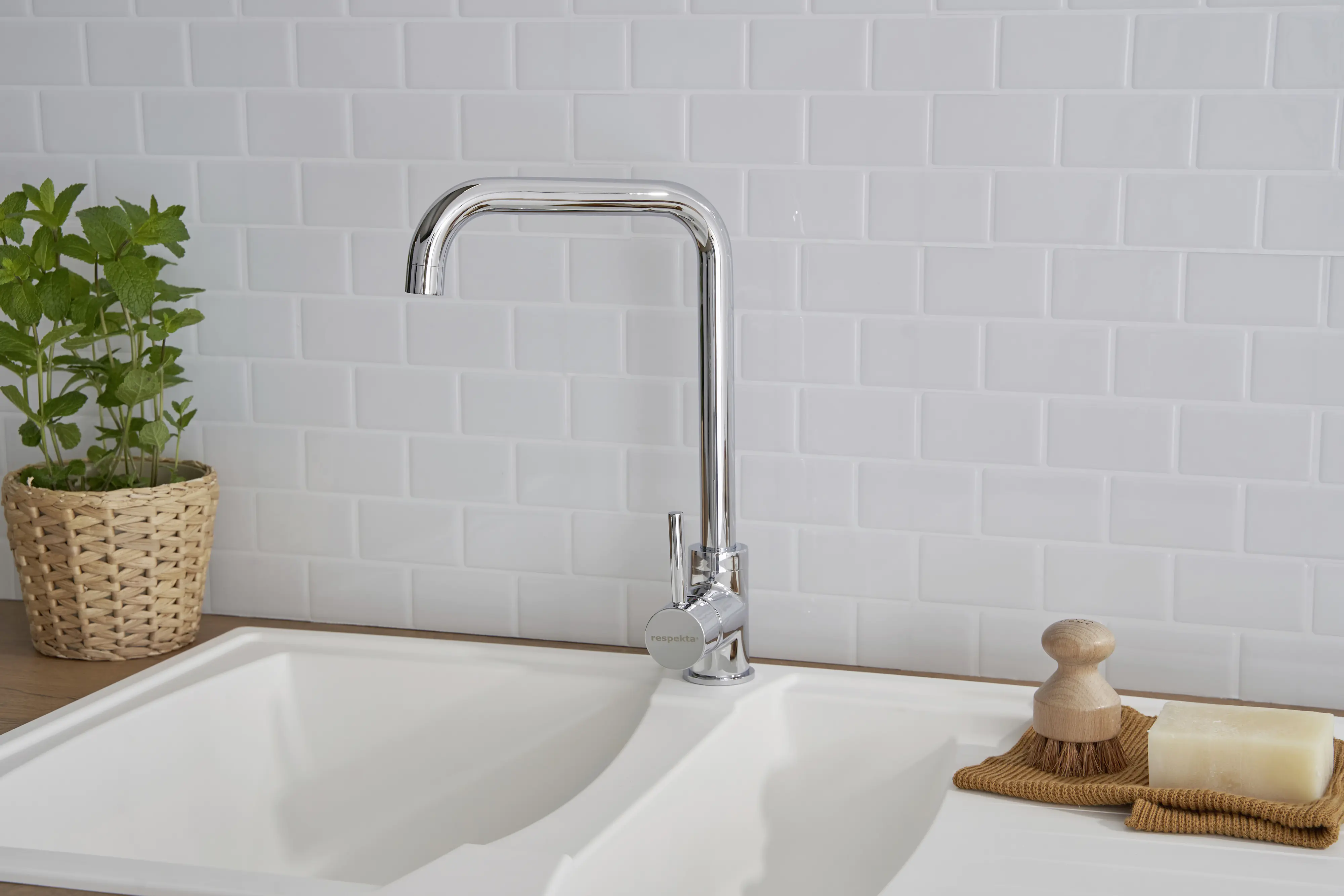 respekta Mineralite Einbauspüle BOSTON100X50W