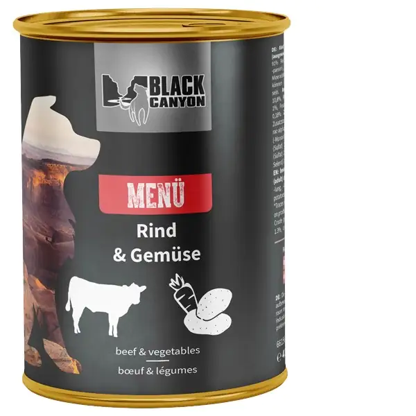 Black Canyon Hundenassfutter Adult Menü getreidefrei 410 g Rind