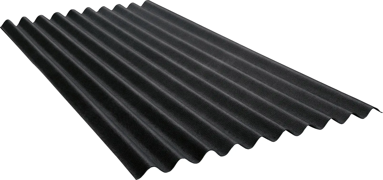 Onduline Bitumenwellplatte Ondalux 200 x 95 cm 2,6 mm schwarz