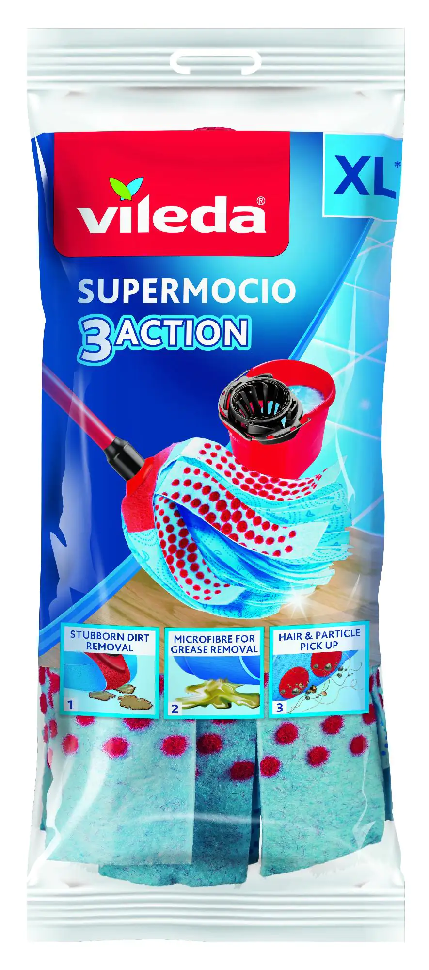 Vileda Ersatzwischkopf für Supermocio XL