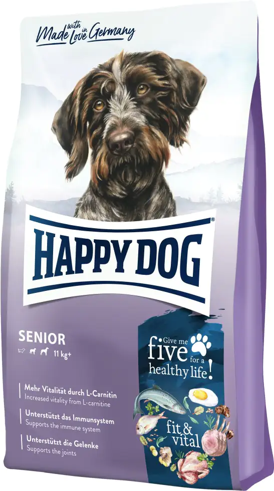 Happy Dog Fit & Vital Hundetrockenfutter Adult 4 kg Geflügel, Lamm, Fisch & Lachs