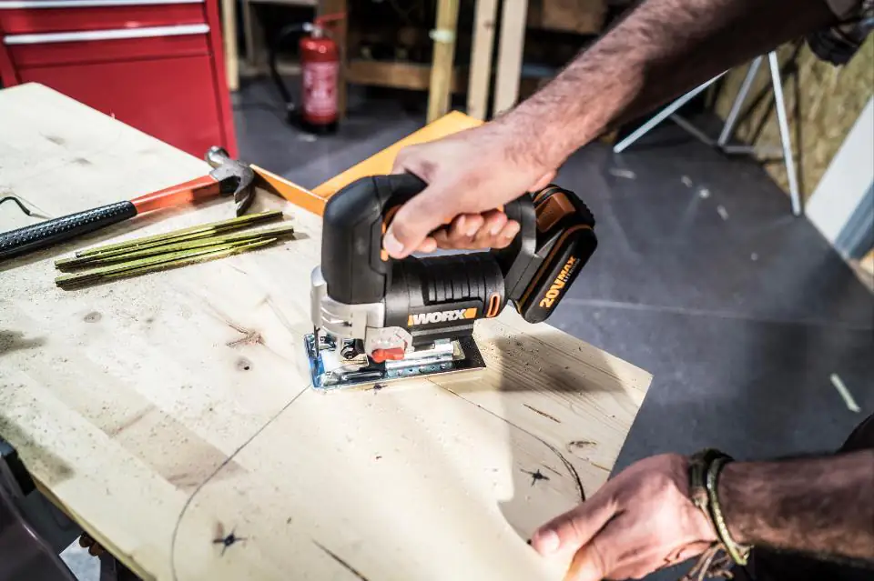 Worx Akku-Pendelhub-Stichsäge WX543.9 20 V, ohne Akku und Ladegerät